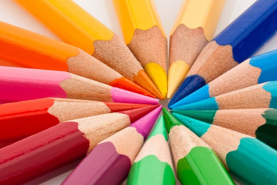 Colouring Pencil Circle