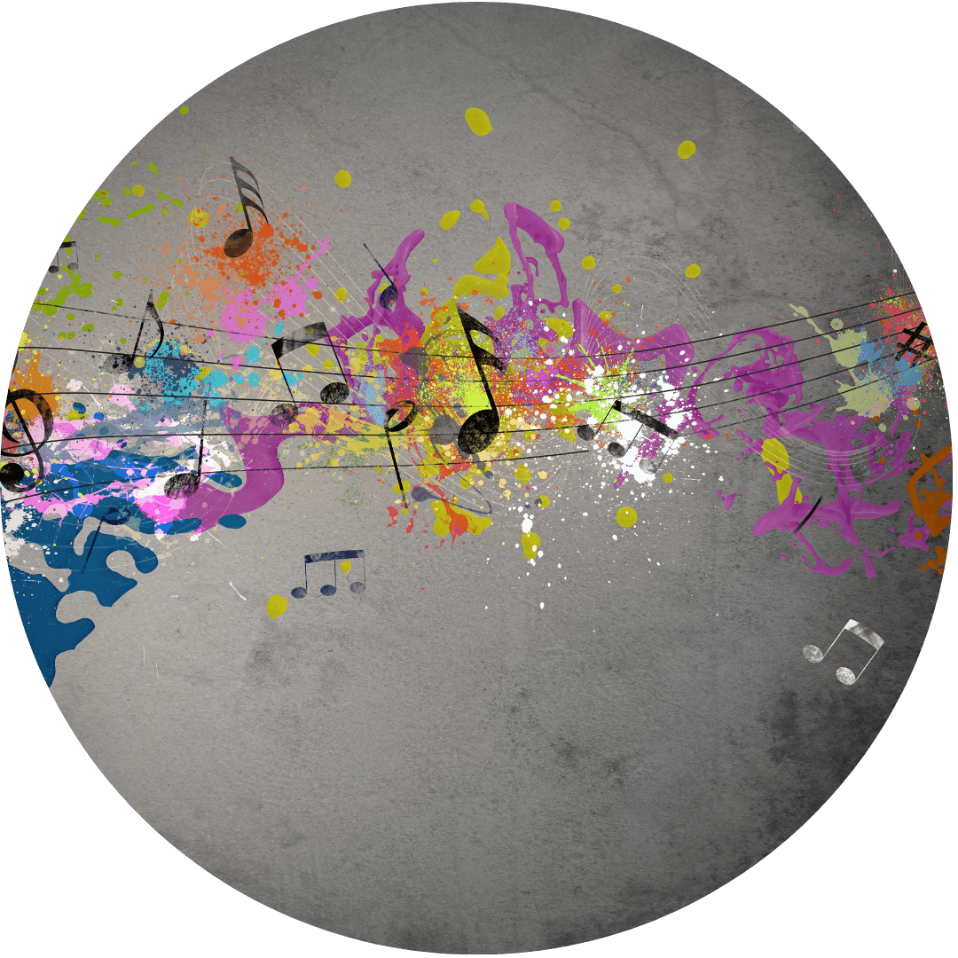 Paint Splattered Score Circle