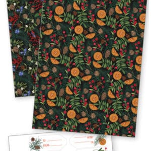 Winter Foilage Wrap and Stickers
