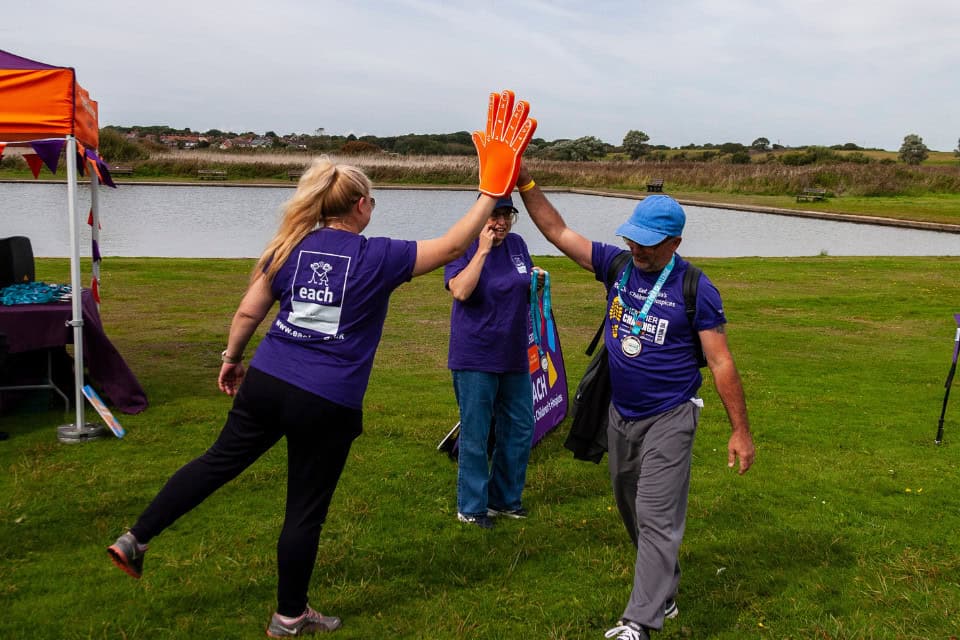 Volunteer and event participant